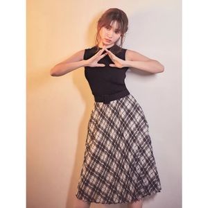 Japanese Brand Rirandture Sleeveless Knit Dress